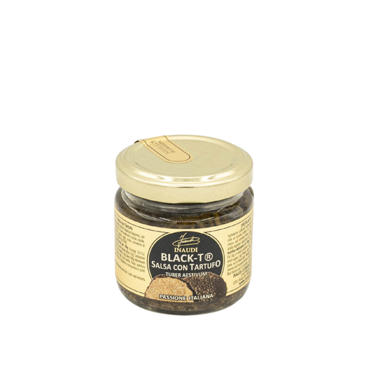 Salsa de trufe negre de vară Inaudi | Cremă gourmet cu trufe și ciuperci 180 g