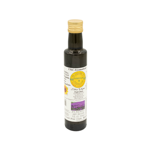 Ulei Aromatizat Omega 9 Farm – Extra Virgin High Oleic cu Plante Aromatice 250 ml