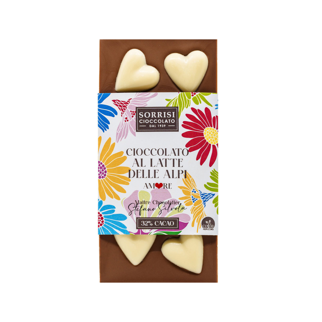 Ciocolată Boella & Sorrisi cu lapte Amore – 80g