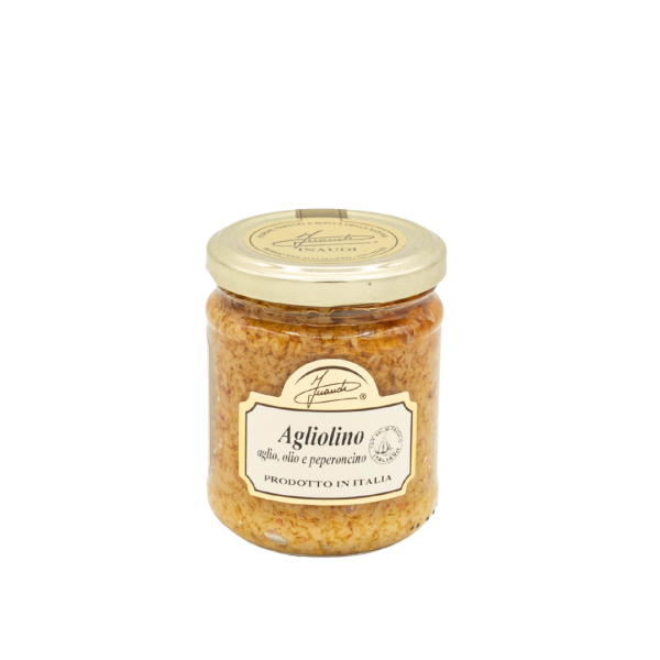 Inaudi Agliolino 180 g | Condiment italian din usturoi și ardei iute