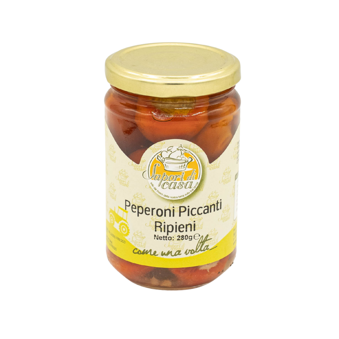 35 Peperoni Piccanti Ripieni “Sapori di Casa” – Ardei iuți umpluți, 280g - imagine 1