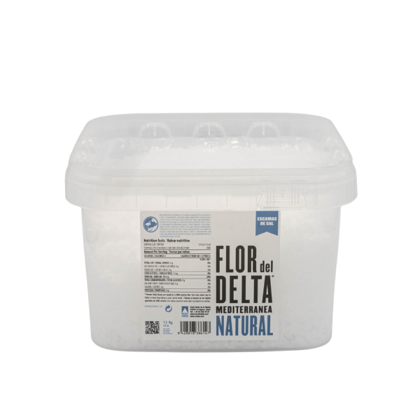 Fulgi de Sare Marină Flor del Delta Escamas de Sal Naturales 1.5 kg